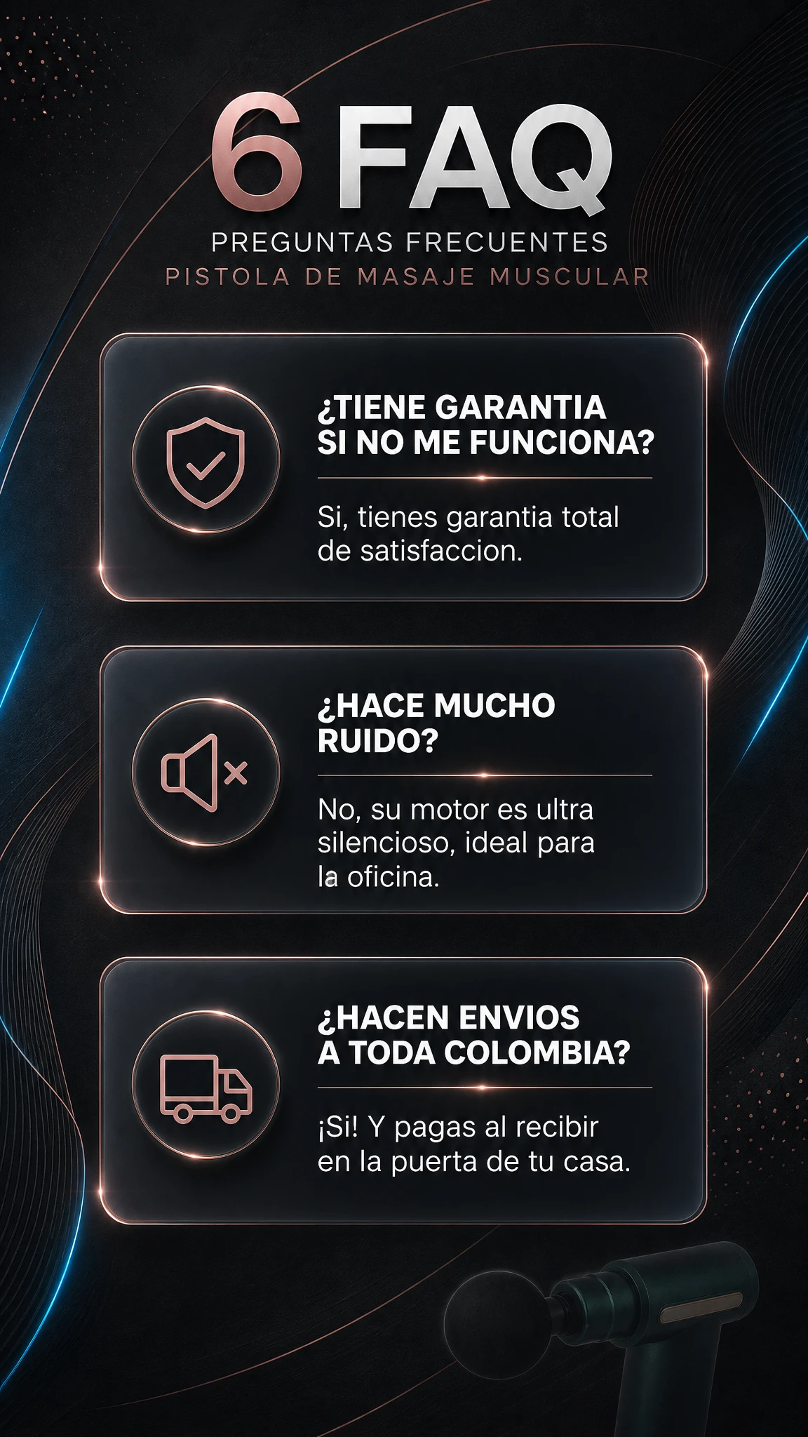 Preguntas frecuentes del masajeador